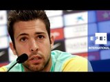 Jordi Alba comments on Champions League draw and Victor Valdés
