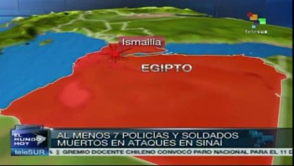 Grupo armado mata a siete policías en Sinaí egipcio