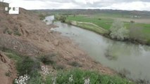 Una decena de carreteras afectadas por hundimientos y desprendimientos en Navarra