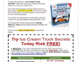 "Ice Cream Truck Profits  Make Fast & Easy Money"