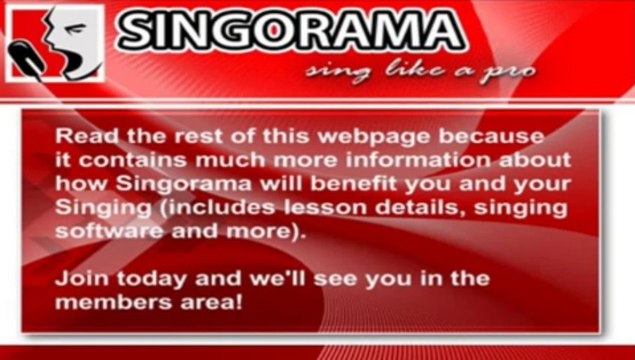 Learn to Sing with Singorama
