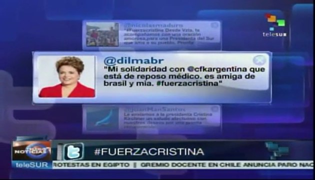 Presidentes latinoamericanos se solidarizan con Cristina Fernández
