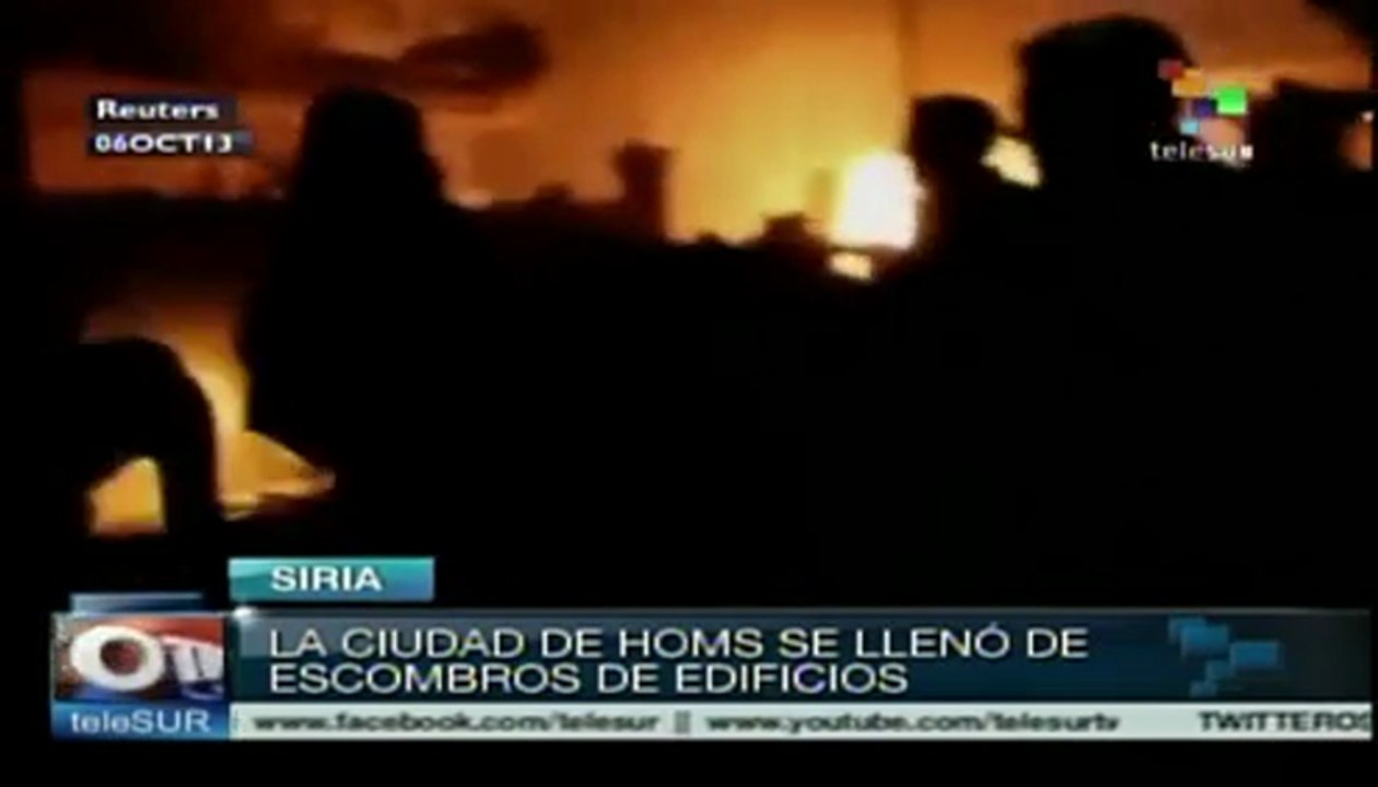 Siria: ciudad de Homs es bombardeada