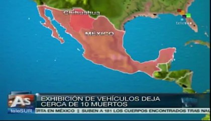 México: accidente durante exhibición de autos deja 10 muertos