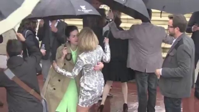 Cannes 2013 : Léa Seydoux et Tahar Rahim sous la pluie