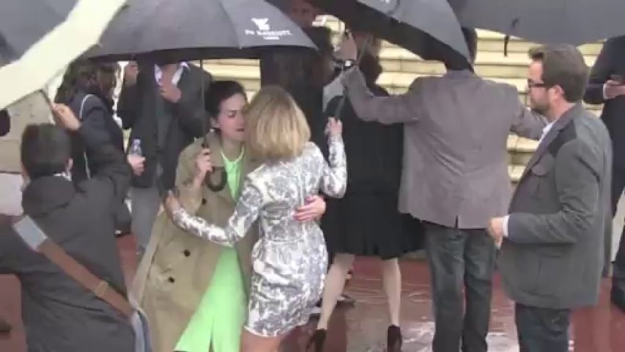 Cannes 2013 : Léa Seydoux et Tahar Rahim sous la pluie