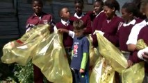 Desmond Tutu marks his birthday with volunteers