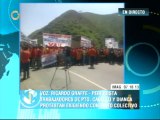 Trabajadores de empresas estatales protestan en Puerto Cabello