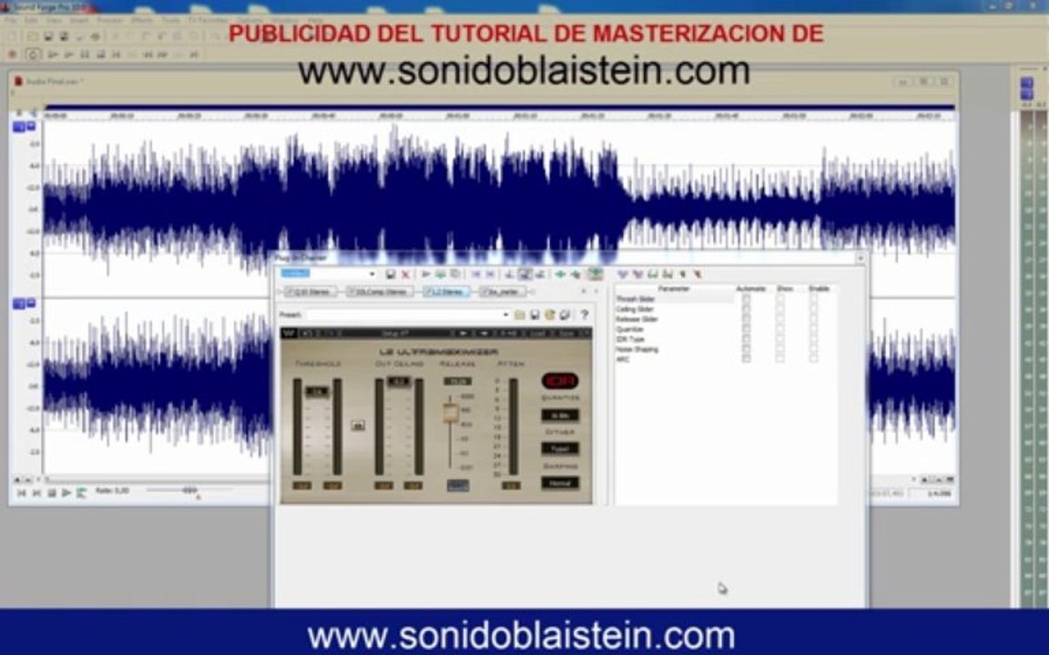 Masterizar con  Software y plug in