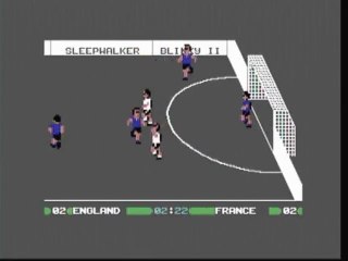 Commodore 64 - International 5-a-side Football - Quarter Final - England vs France