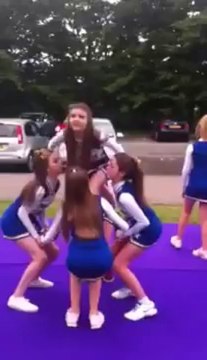 Cheerleading towers tigers show and go to prep, cradle