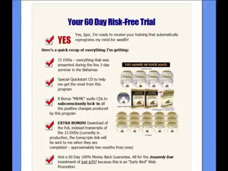 amz spots 019 Buy The Money in Your Mind Reviews