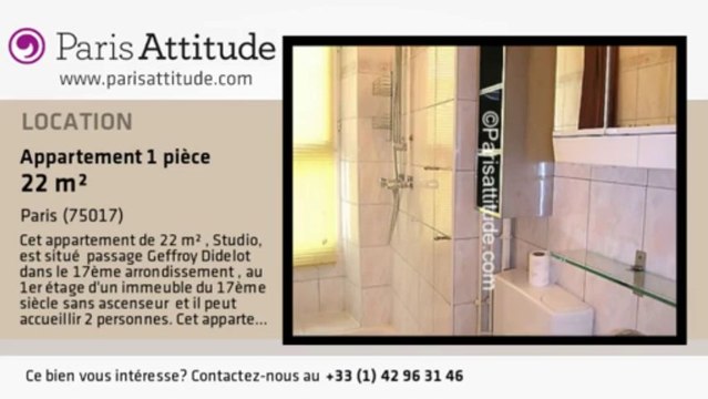 Appartement Studio à louer - Batignolles, Paris - Ref. 3714