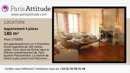 Appartement 3 Chambres à louer - Notre Dame de Lorette, Paris - Ref. 1353