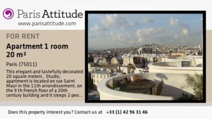 Studio Apartment for rent - Belleville, Paris - Ref. 3976