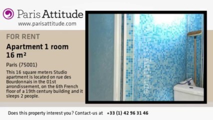 Studio Apartment for rent - Châtelet, Paris - Ref. 4436