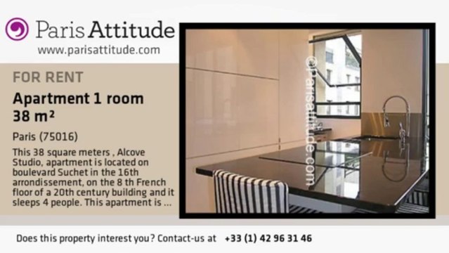 Alcove Studio Apartment for rent - Jasmin, Paris - Ref. 5187