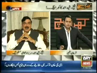 Khara Sach With Mubashir Lucman - 7th October 2013