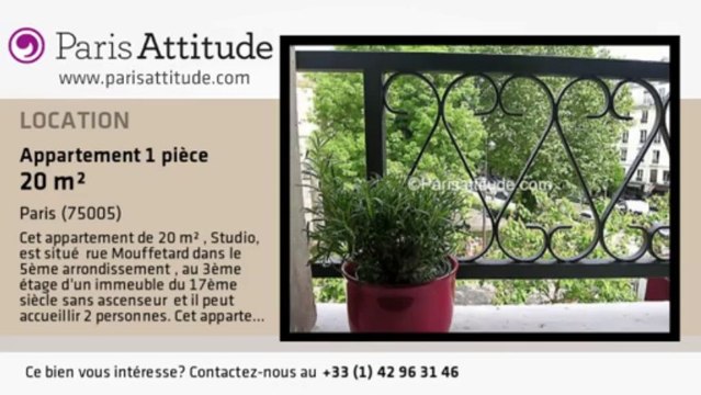 Appartement Studio à louer - Place Monge, Paris - Ref. 7296