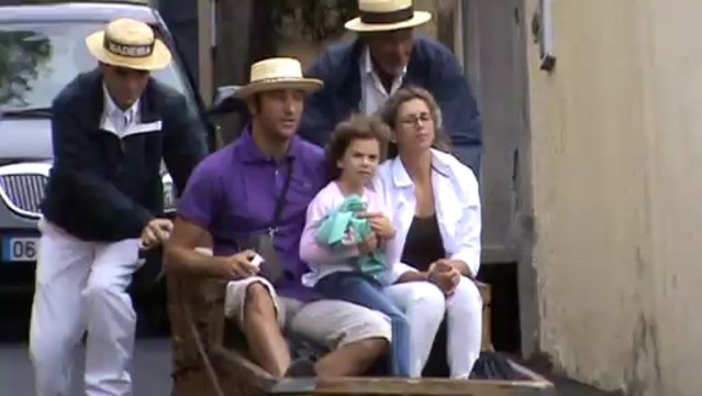 Schlittenfahrt auf Madeira Funchal Monte 25.09.2013 Hubert Fella Matthias und Dagmar Mangiapane