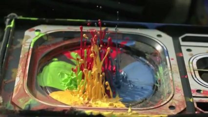 Wat krijg je als je verf en speakers mixt.