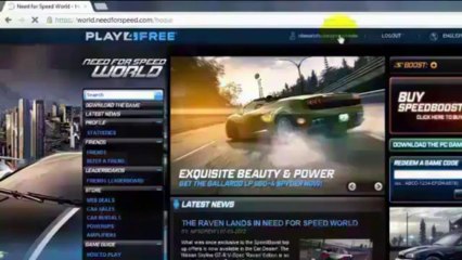 How to get free speed boost codes for nfs world HD
