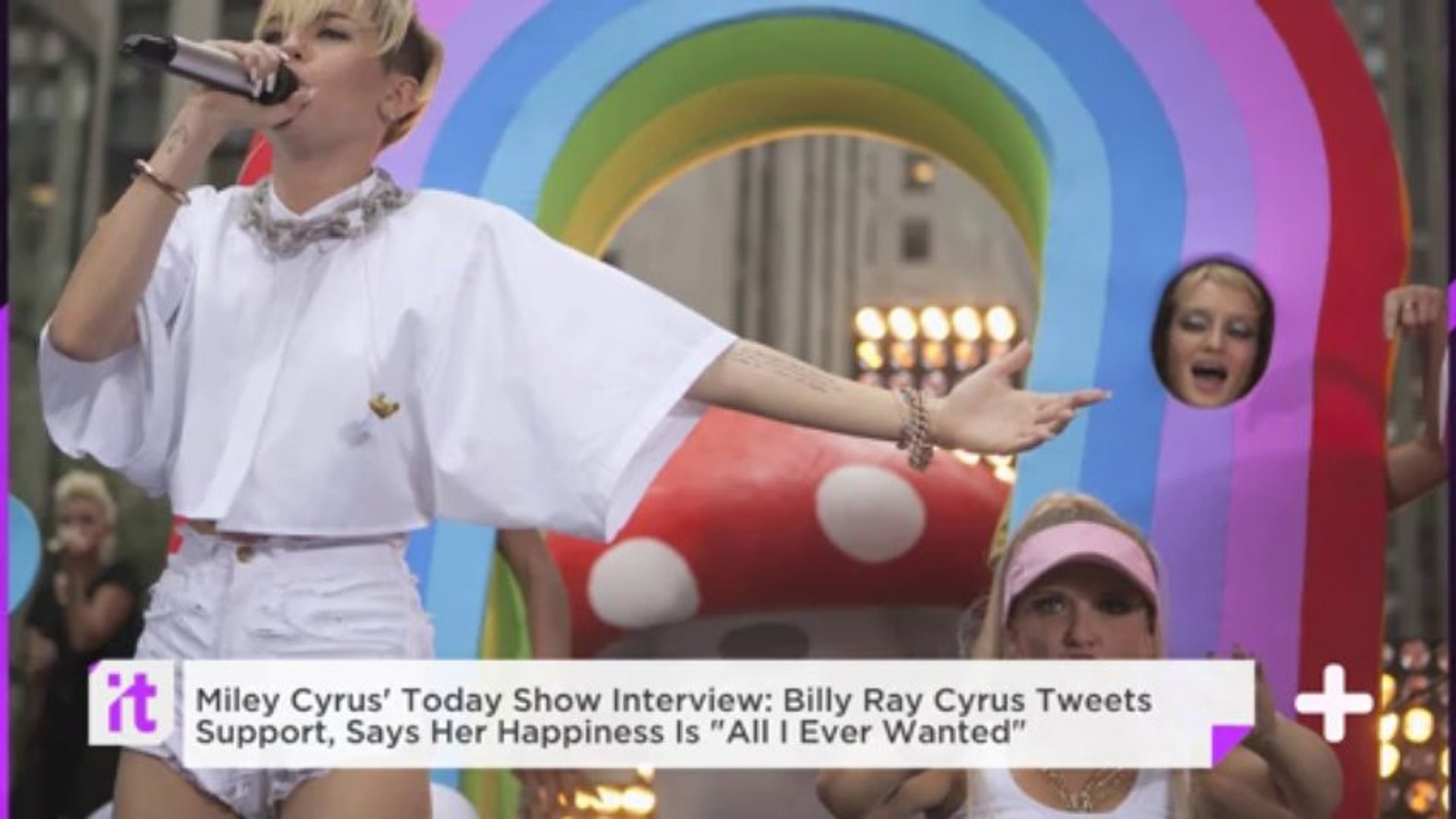 Miley Cyrus' Today Show Interview: Billy Ray Cyrus Tweets Support, Says Her Happiness Is