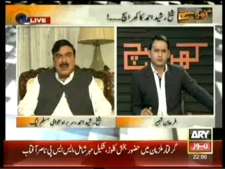 Khara Sach 7th October 2013 ((Sheik Rasheed Exclusive ) Full On ARY News