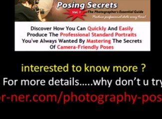 Photography Posing Secrets