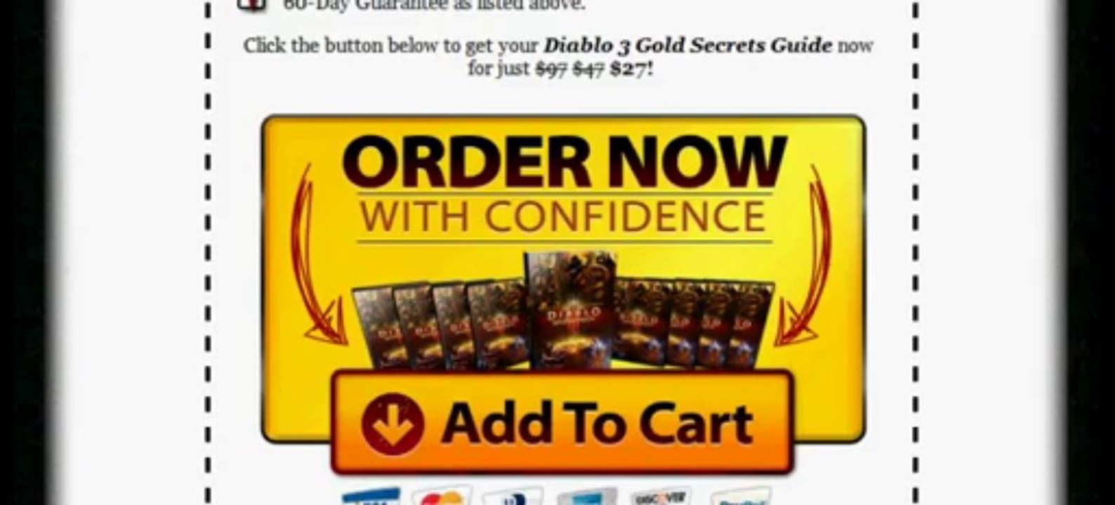 DIABLO 3 GOLD SECRETS