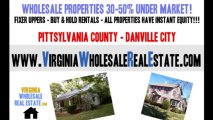 Virginia Investor Wholesale Properties - Discounted Properties Pennies on the dollar!