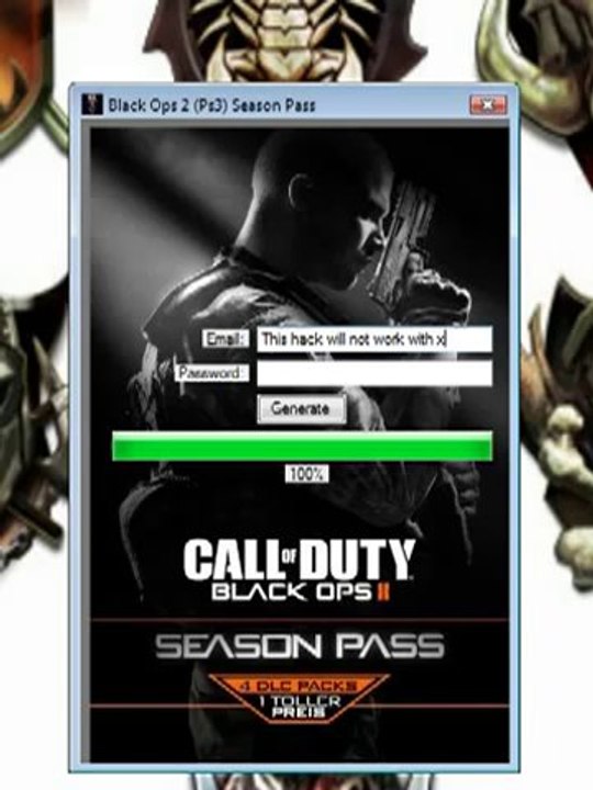 Black Ops 2 2013 PS3 Season Pass Generator Working