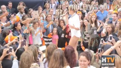Miley Cyrus performs on the Today Show - Hollywood.TV