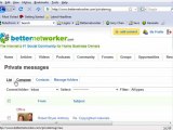 How to send and check private messages on Better Networker