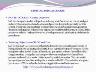 SAP IS OIL AND GAS TRAINING USA@www.magnifictraining.com