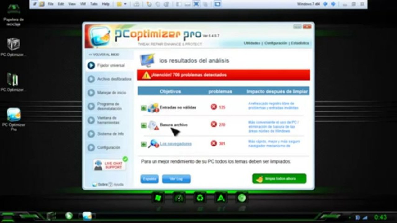 Rendimiento De Tu Pc al máximo con PC Optimizer Pro v6.4.0.7 (español) (2012)