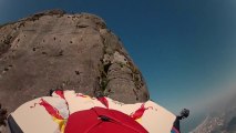 Wingsuit gliding over - Pedra da Gávea - Rio de Janeiro