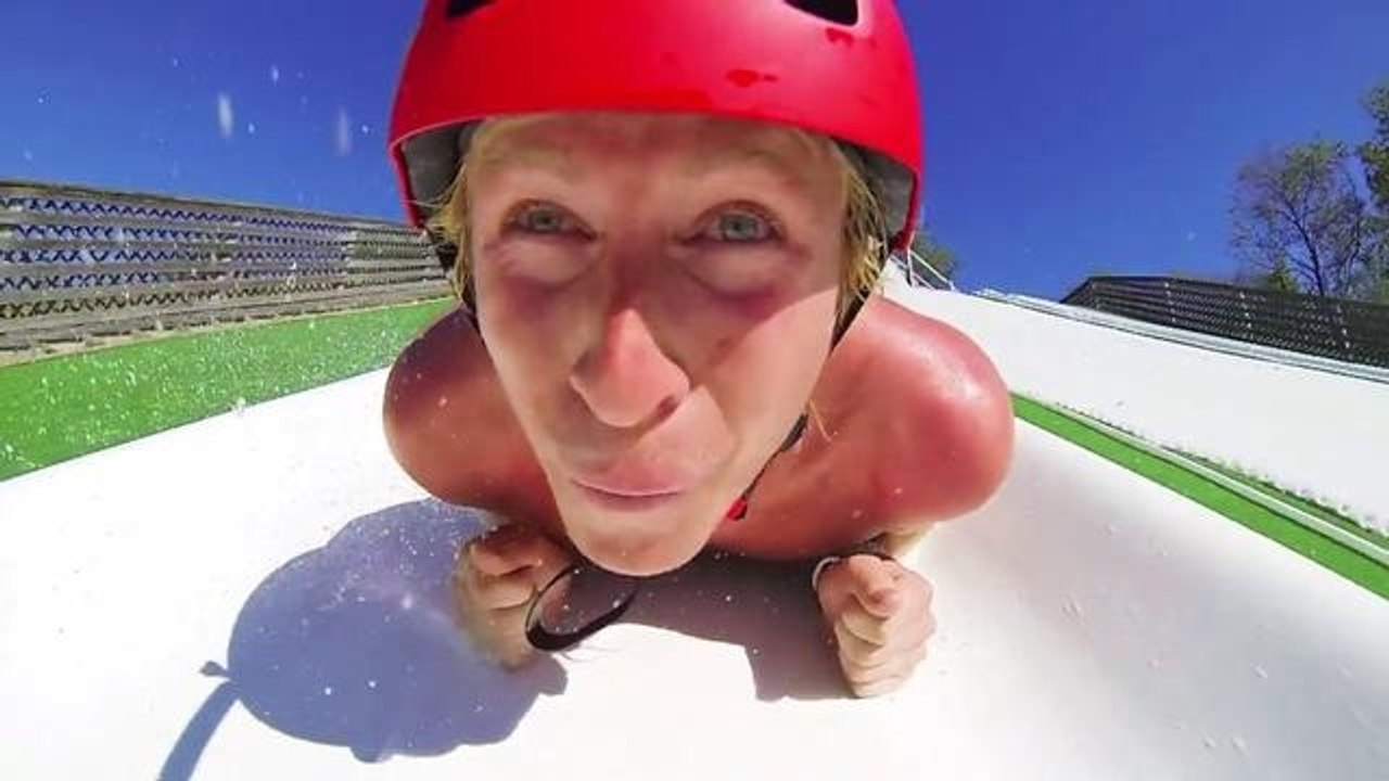 Slip and Slide LAUNCH RAMP!