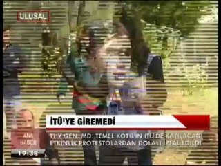 THY GENEL MÜDÜRÜ, İTÜ'YE GİREMEDİ