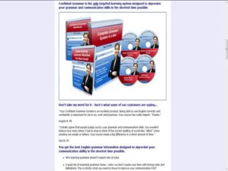 Confident Grammar  Review + Bonus