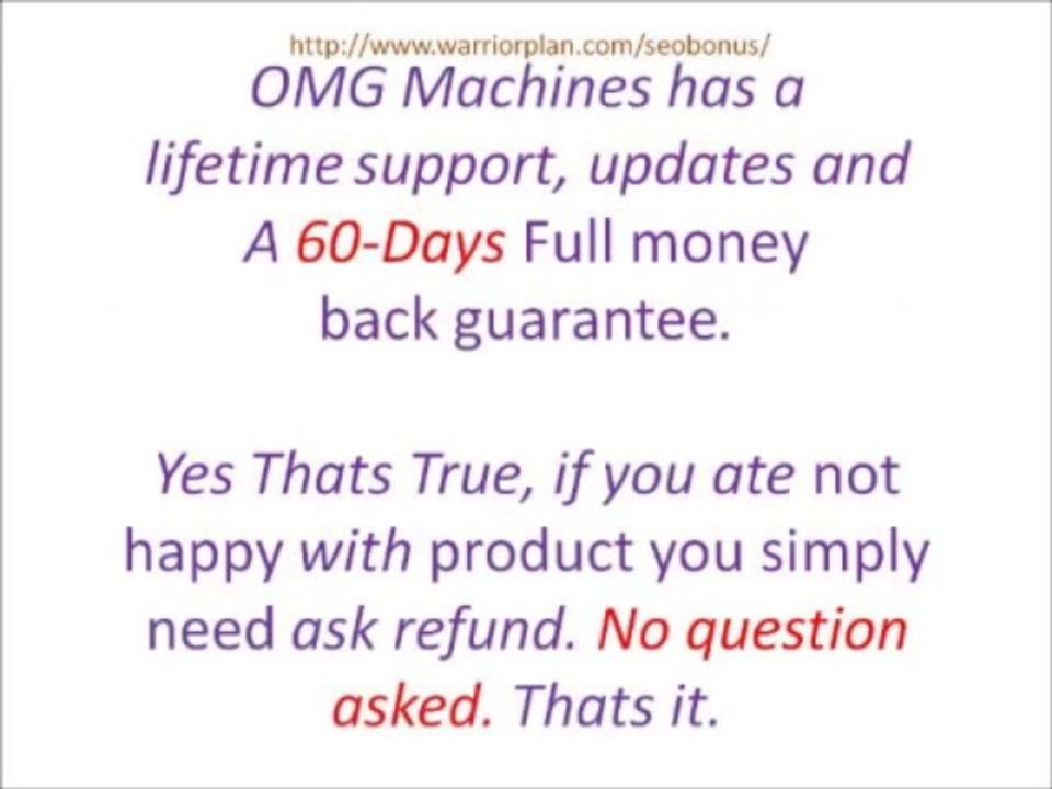 OMG Machines Review - Get Awesome Bonus Here!  ~Amazing TRUTH about OMG Machines