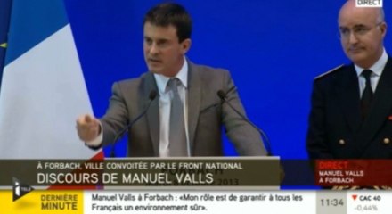 Forbach : Valls raille Philippot sans le nommer