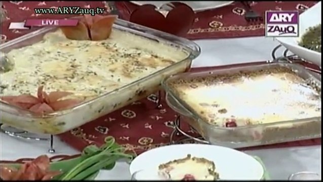 Zauq Zindagi with Sara Riaz and Dr. Khurram Musheer, Beef Cannelloni, Mutton Green Handi & Baked Berry Cheese Cake, 8-10-13, Part 2 of 2