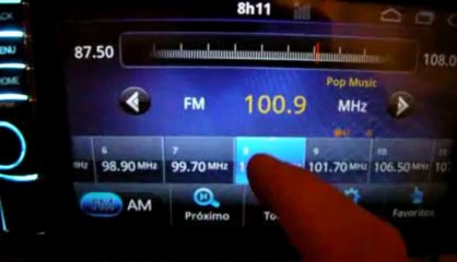 Rádio da Central Multimídia M1 do Neilson