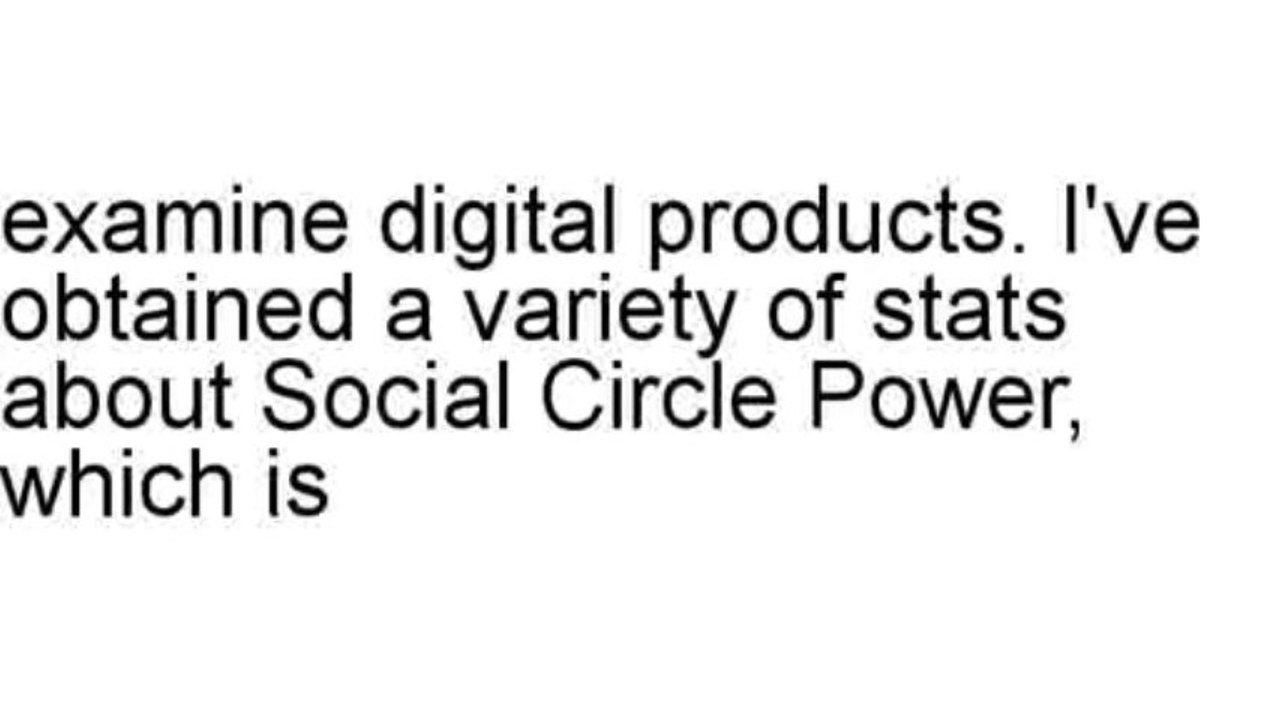 Social Circle Power Review