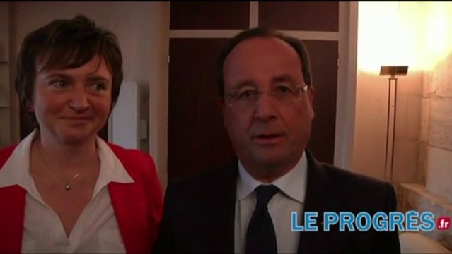François Hollande en faveur de l'A45 entre Saint-Etienne et Lyon