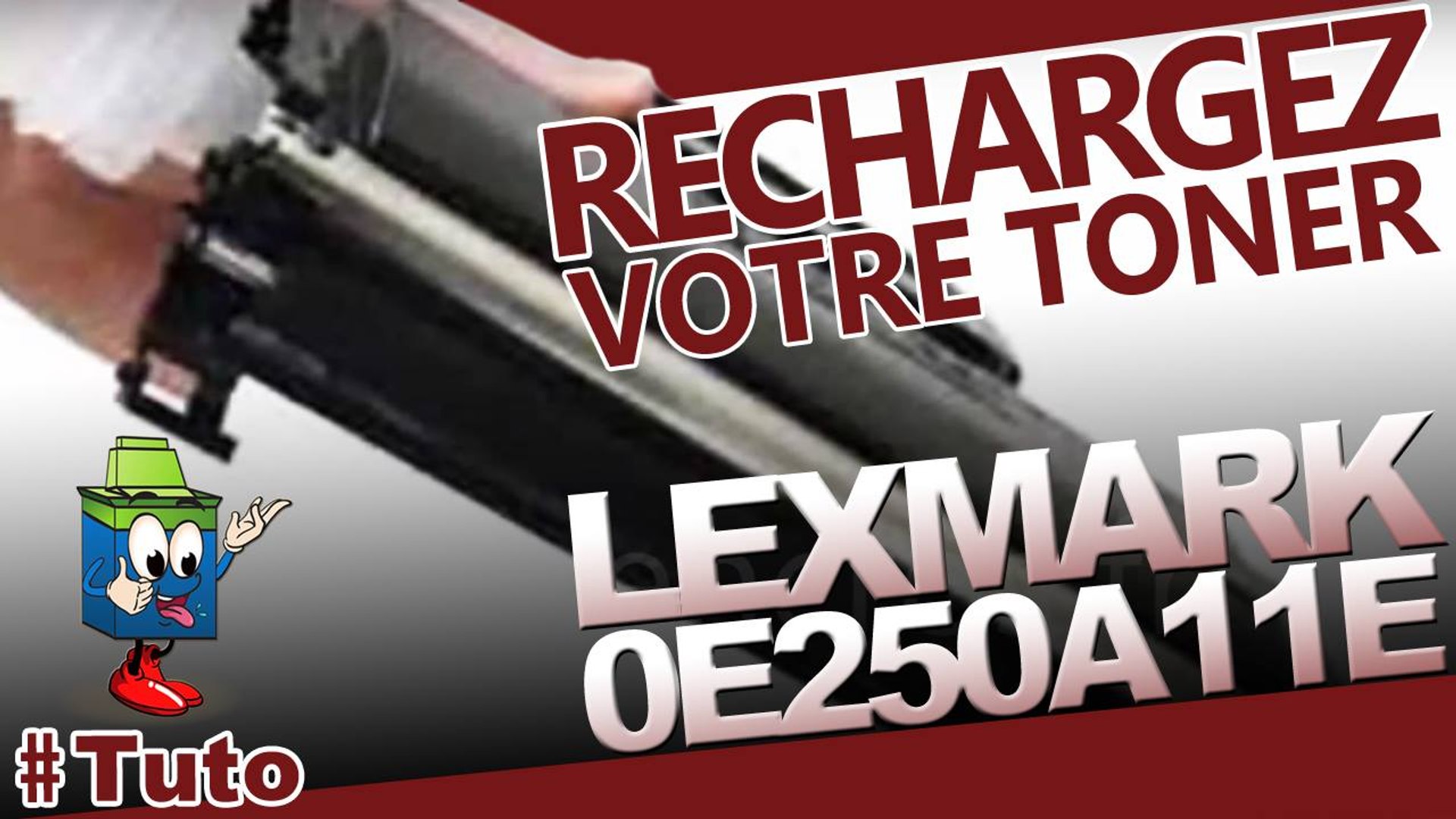 Comment bien recharger une cartouche toner Lexmark 0E250A11E - Vidéo  Dailymotion