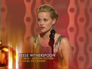 Reese Witherspoon Wins Best Actress Motion Picture Musical or Comedy - Golden Globes 2006