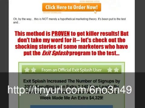 Exit Splash Review +Bonus: Javascript Code Wordpress Plugin