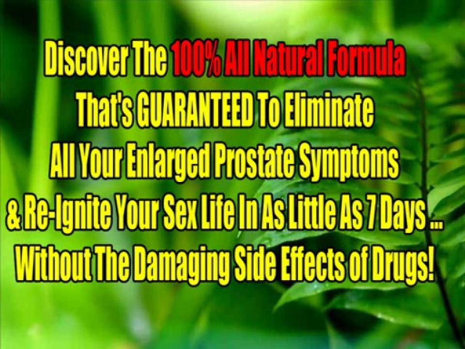 Enlarged Prostate Urination Problems